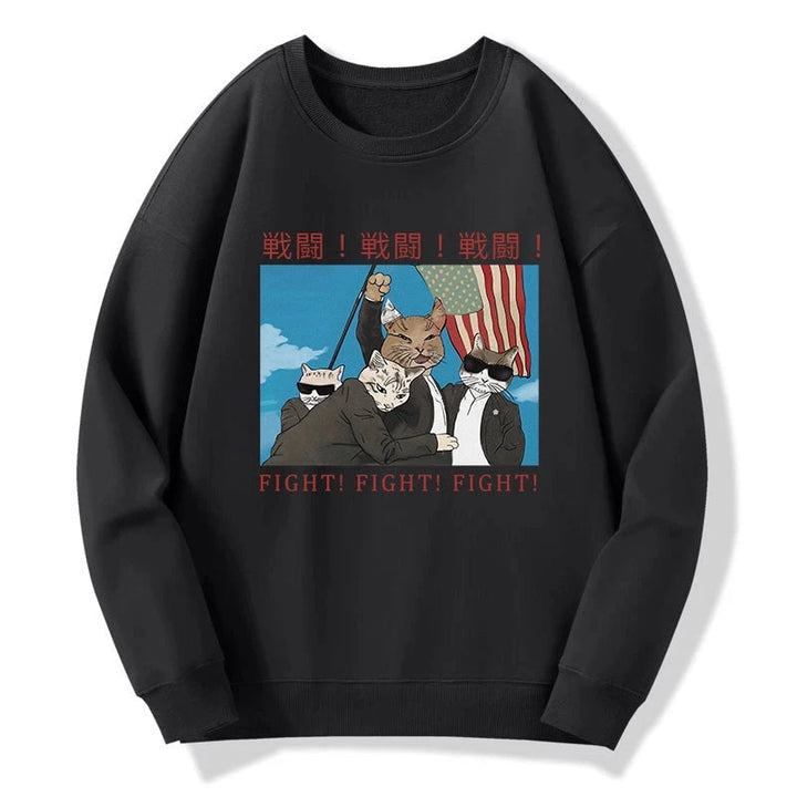 Fight Cat Japanese Sweatshirt