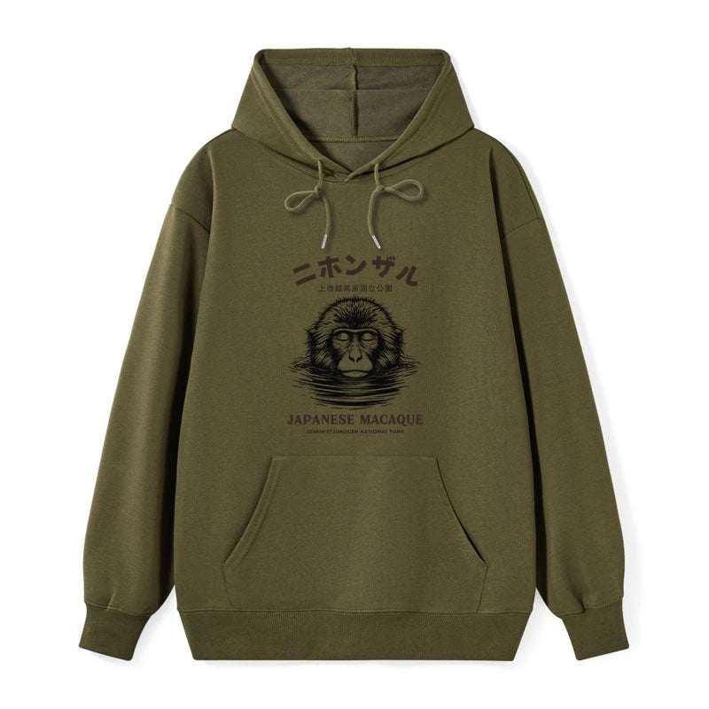 The Macaque Monkey In The Bath Japanese Classic Hoodie