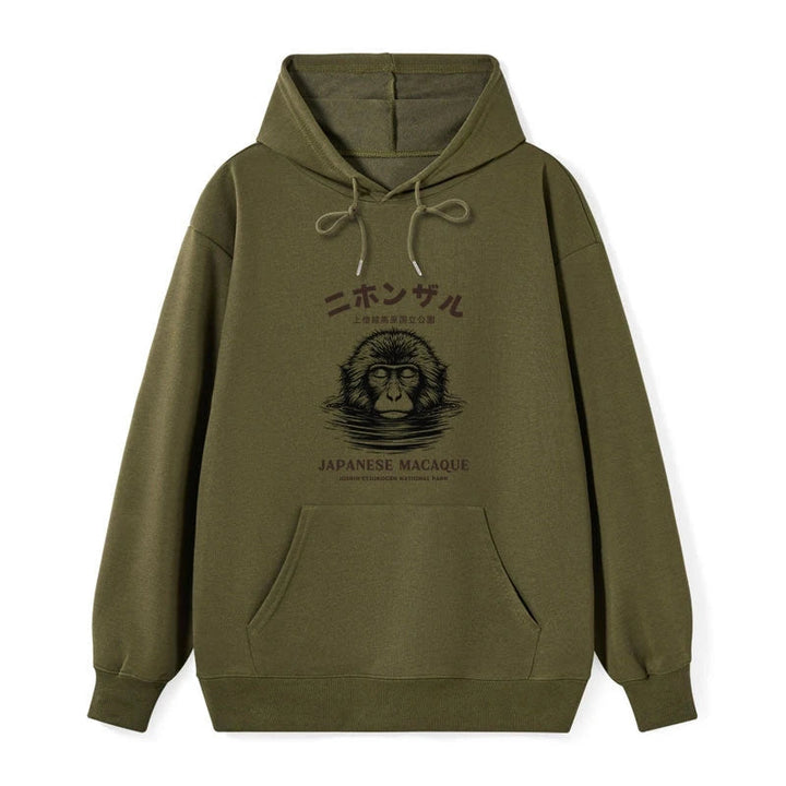 The Macaque Monkey In The Bath Japanese Classic Hoodie