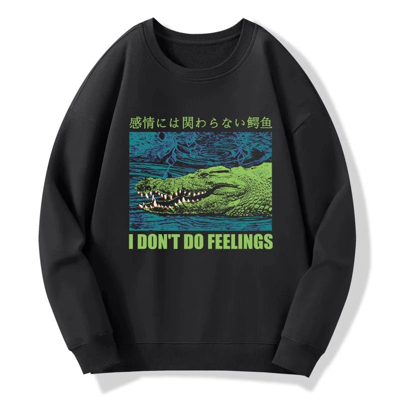 An Emotionless Crocodile Sweatshirt