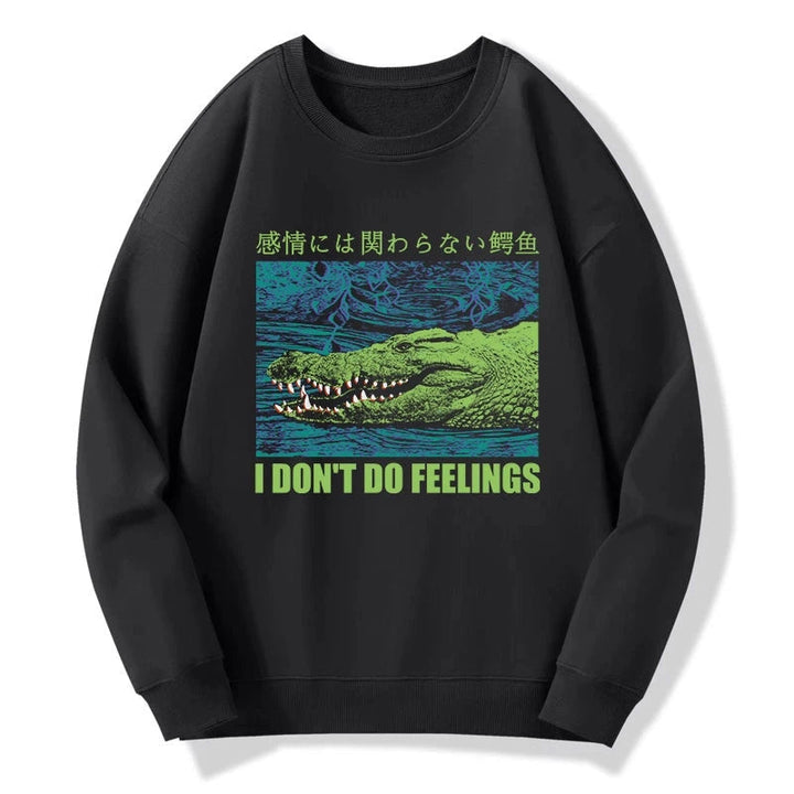 An Emotionless Crocodile Sweatshirt