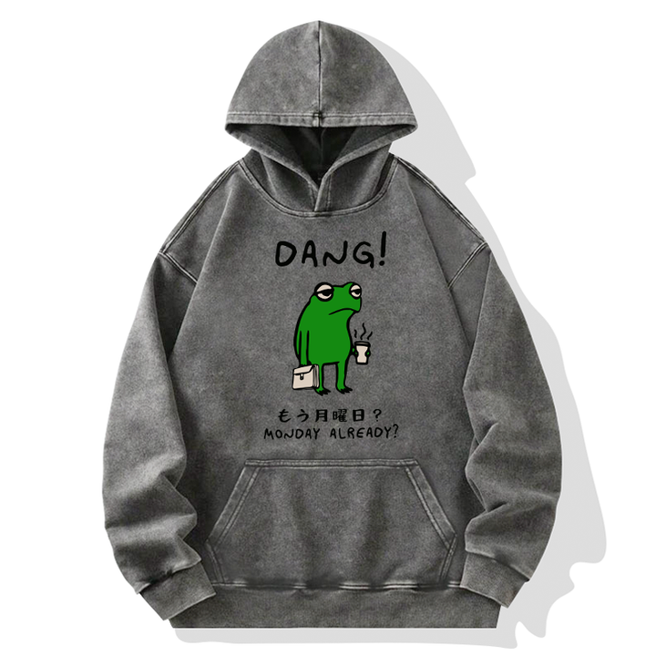 Is It Already Monday Washed Hoodie