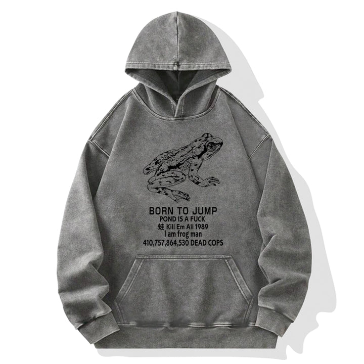 Born To Jump Washed Hoodie