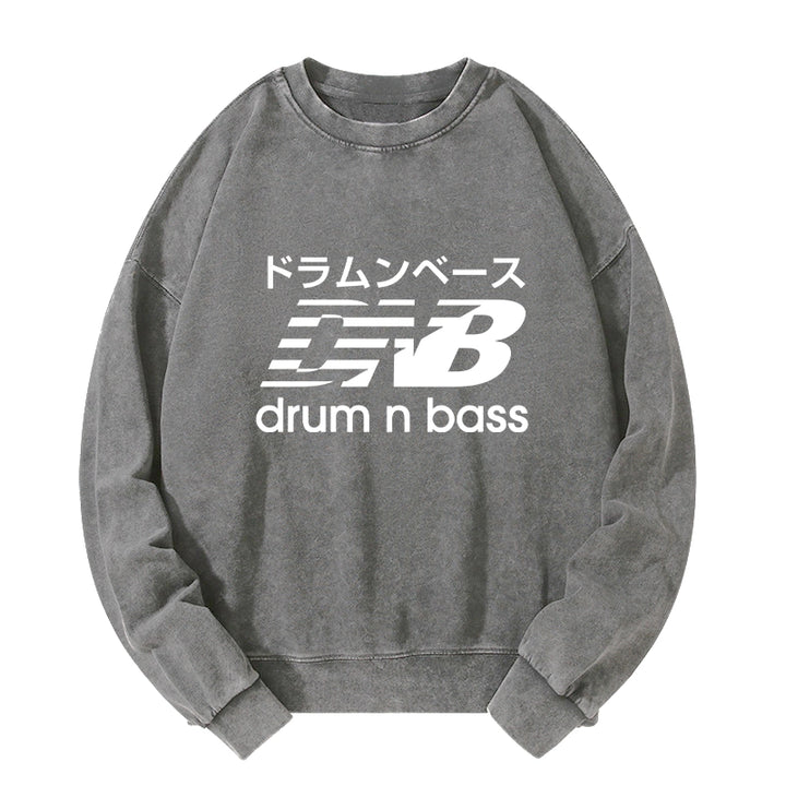 Japanese Drum And Bass Washed Sweatshirt