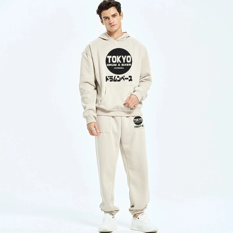 Tokyo DnB Japanese Fleece Lined Hoodie Set