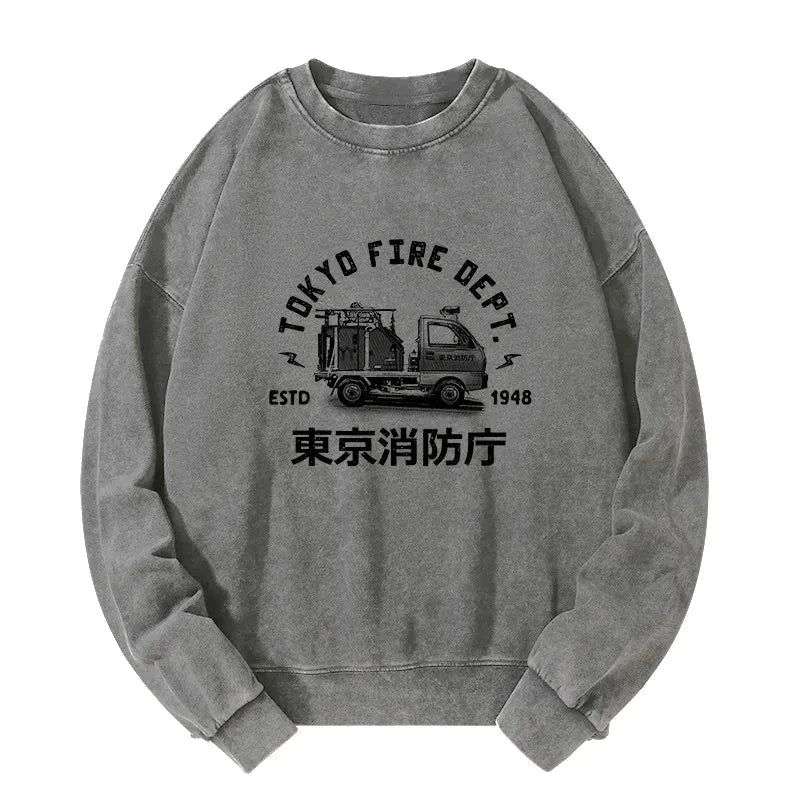 Tokyo Fire Dept Washed Sweatshirt