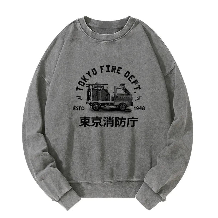 Tokyo Fire Dept Washed Sweatshirt