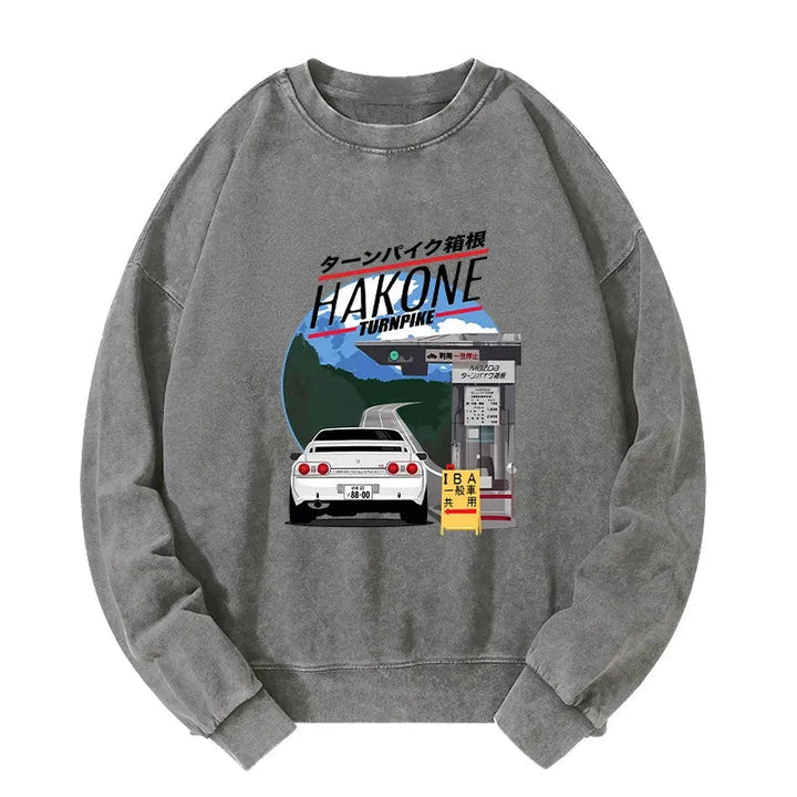 Hakone Nissan Skyline R32 JDM Washed Sweatshirt