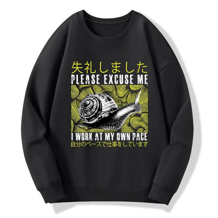Snails That Work According To Their Own Rules Sweatshirt