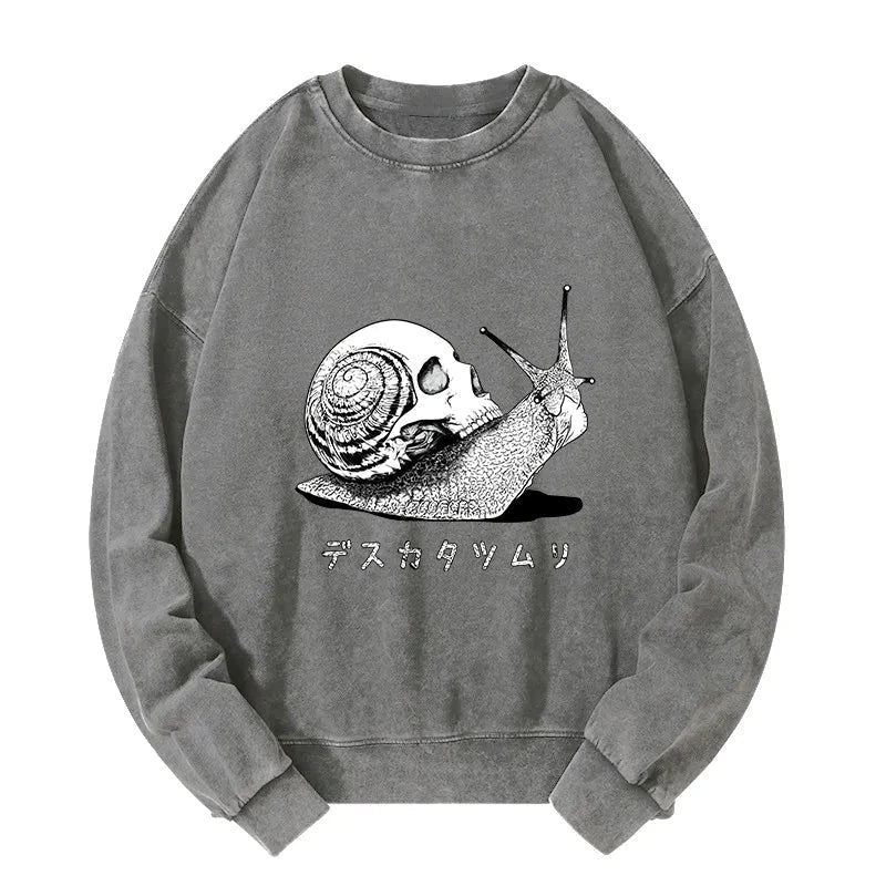 Death Snail Manga Washed Sweatshirt