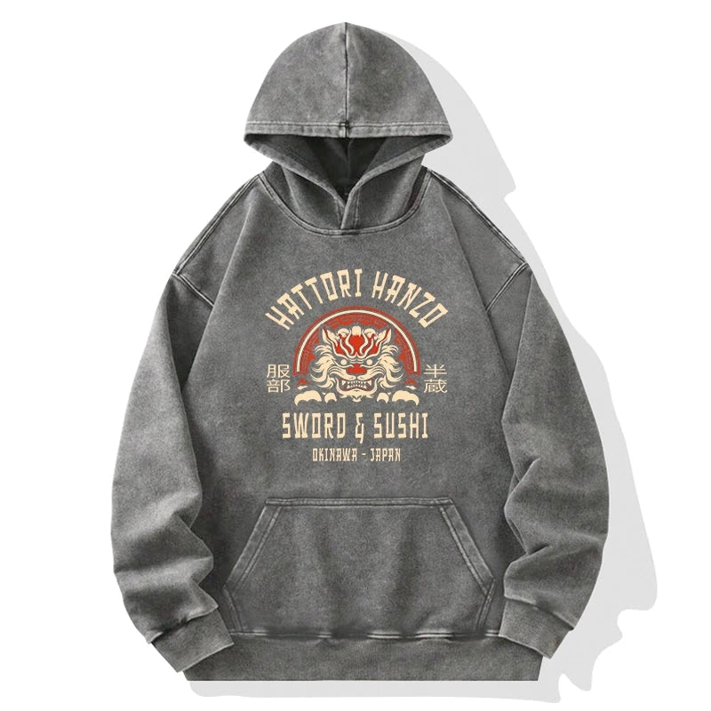 Hattori Hanzo Sword Washed Hoodie