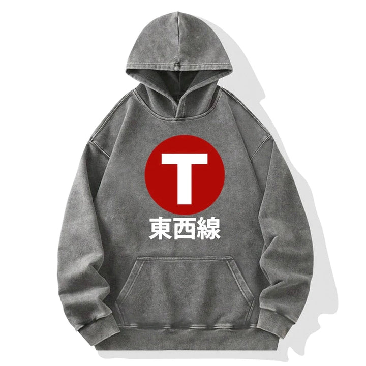 Tozai Line Kyoto Washed Hoodie