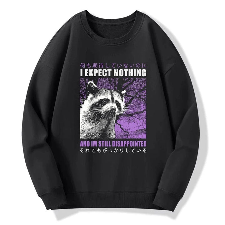 Disappointed Raccoon Japanese Sweatshirt