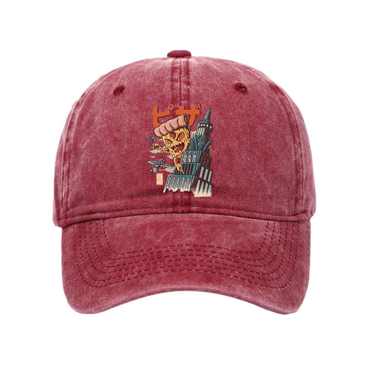 Great Pizza Kaiju Japanese Washed Cap