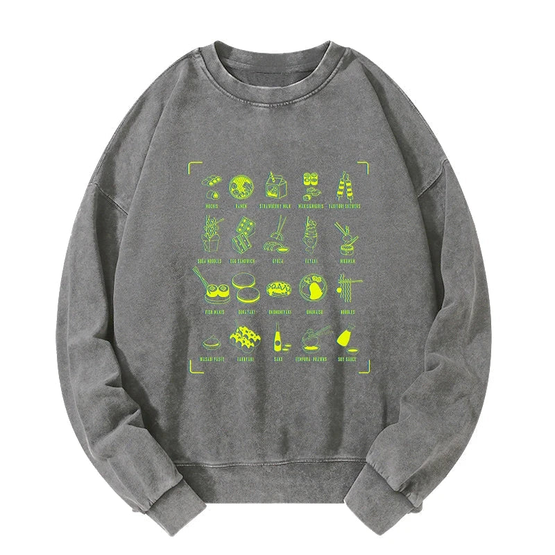 Tokyo Cuisine Washed Sweatshirt