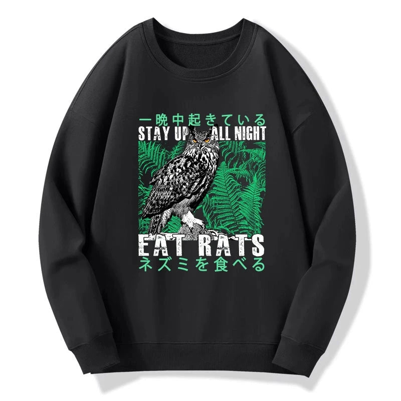 Owls Prey On Rats At Night Sweatshirt