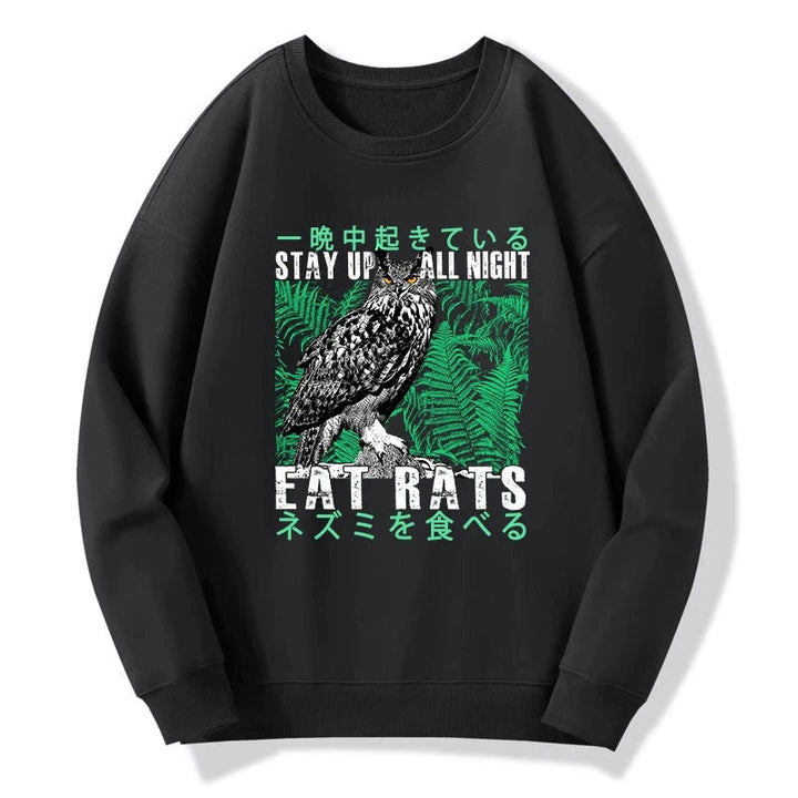 Owls Prey On Rats At Night Sweatshirt