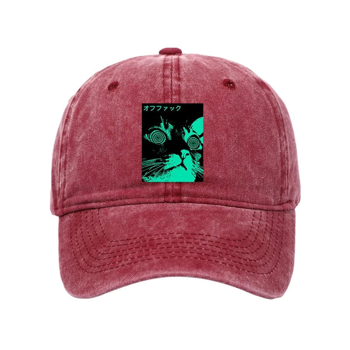 Cool Cat Japanese Washed Cap