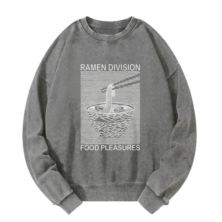 Ramen Division Food Pleasures Washed Sweatshirt