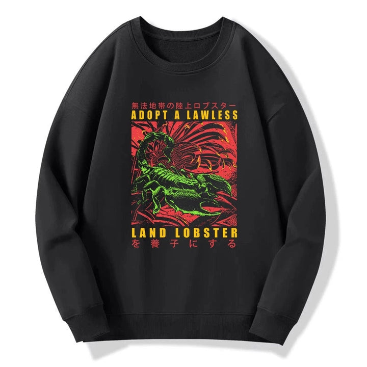 Adopting A Land Lobster Japanese Sweatshirt