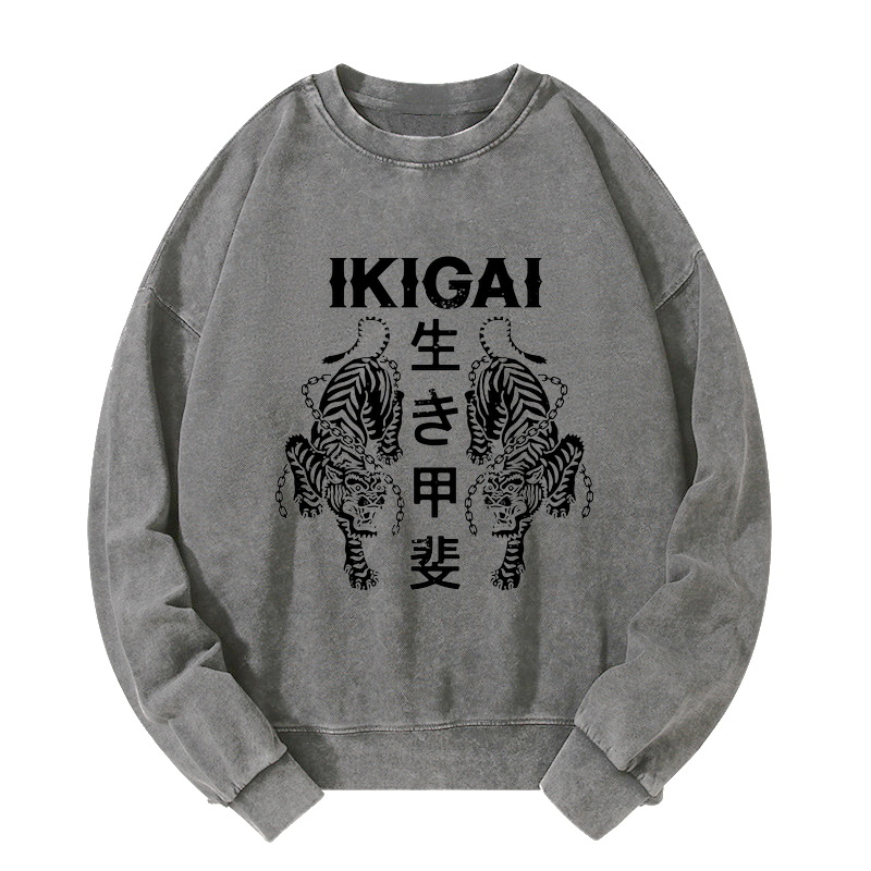 Japanese Chain Tiger Washed Sweatshirt