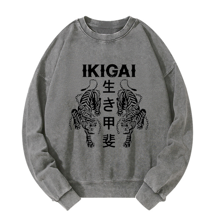 Japanese Chain Tiger Washed Sweatshirt