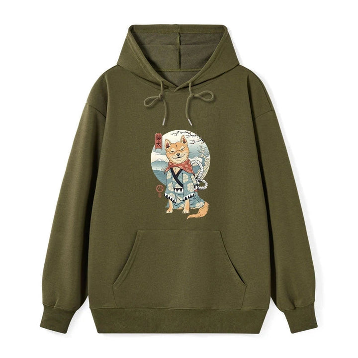 Samurai Shiba Dog Japanese Classic Hoodie