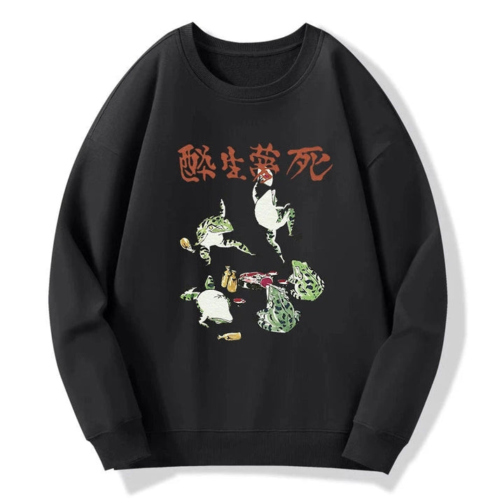 Japanese Frog Osake Kanji Sweatshirt
