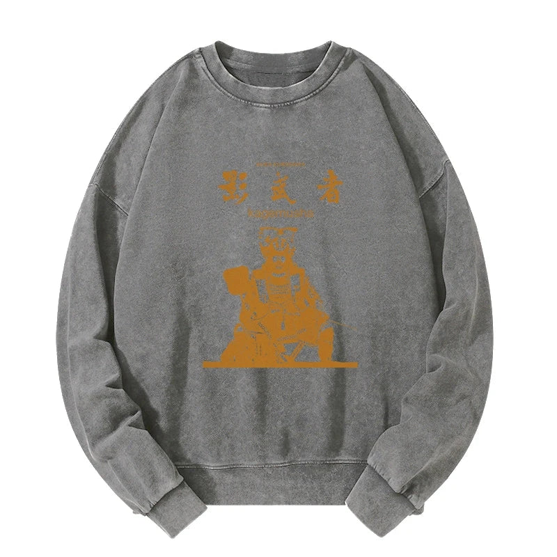 Japanese Shadow Samurai Washed Sweatshirt
