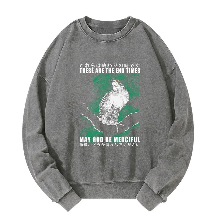 These Are The End Bird Washed Sweatshirt