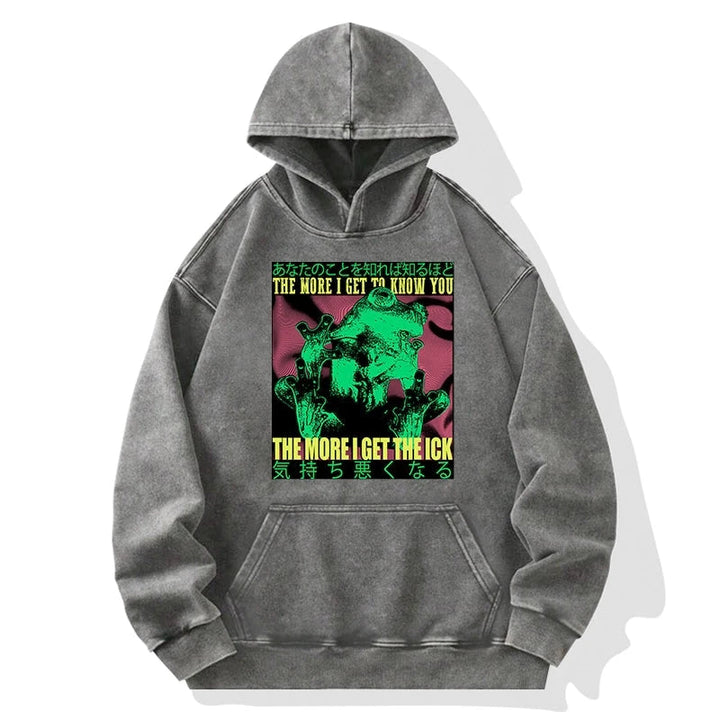 Scary Frog Japanese Washed Hoodie
