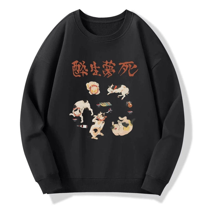 Drunken Cats Sweatshirt