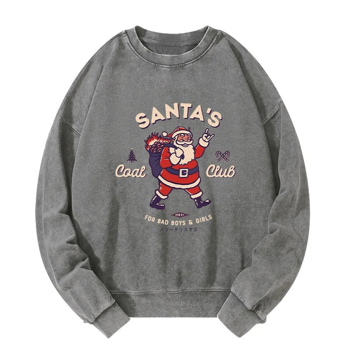 Santa's Coal Club Japan Washed Sweatshirt