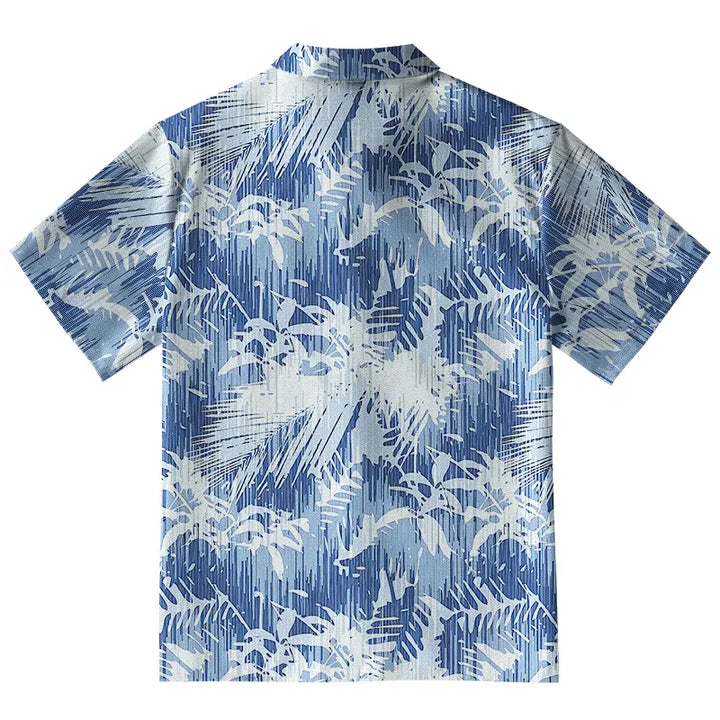 Tropical Leaf Silhouettes Button-up Shirt