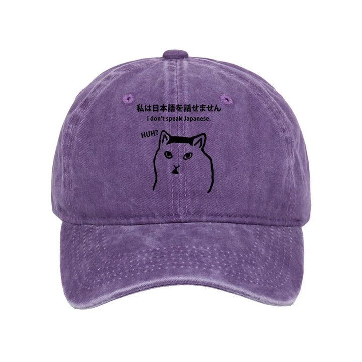 I Don't Speak Japanese Washed Cap