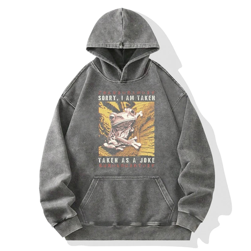 The Tragic Frog Japanese Washed Hoodie