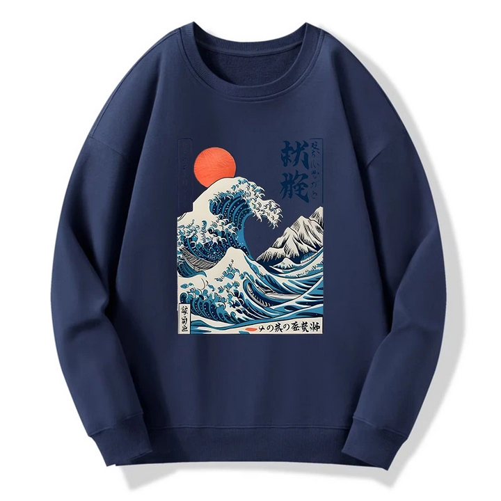 Ukiyo-e Ocean Waves Japan Sweatshirt