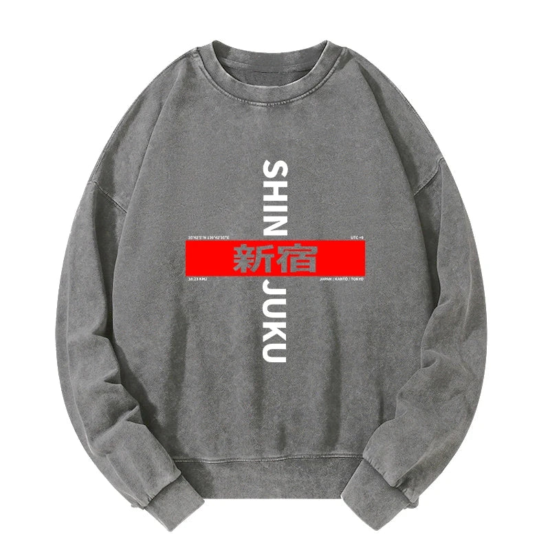 Shinjuku Prefecture Japan Washed Sweatshirt