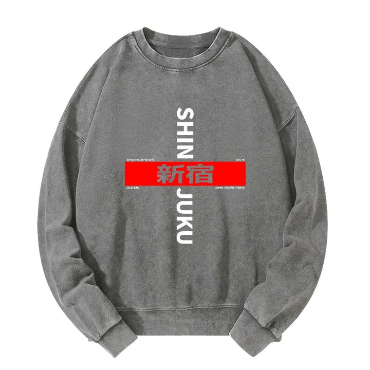 Shinjuku Prefecture Japan Washed Sweatshirt