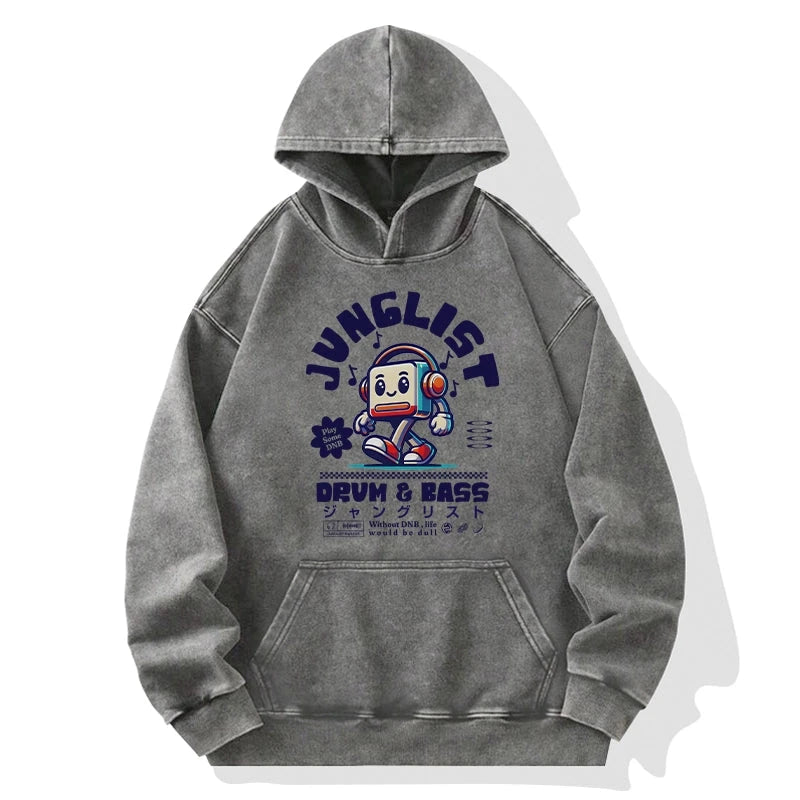 Junglist DNB Japan Washed Hoodie