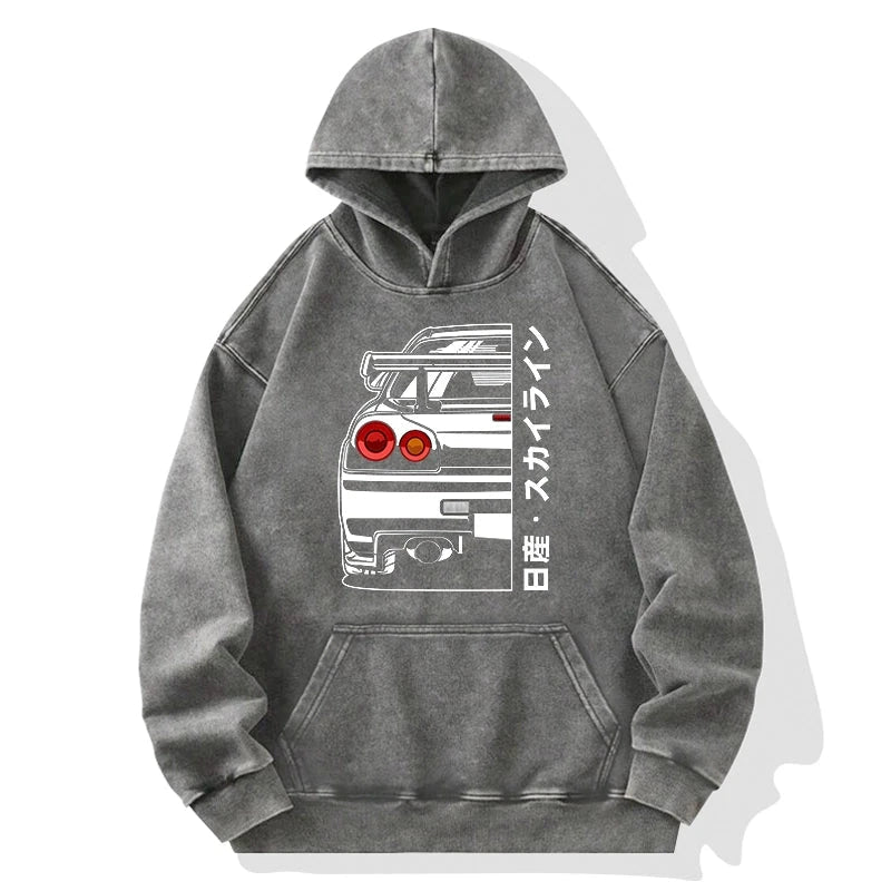 Nissan Skyline GTR R34 Washed Hoodie