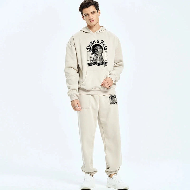 Drum & Bass Tiger Fleece Lined Hoodie Set