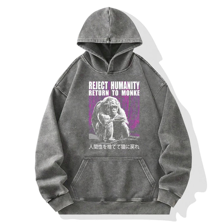 Reject Humanity Return To Monkey Washed Hoodie