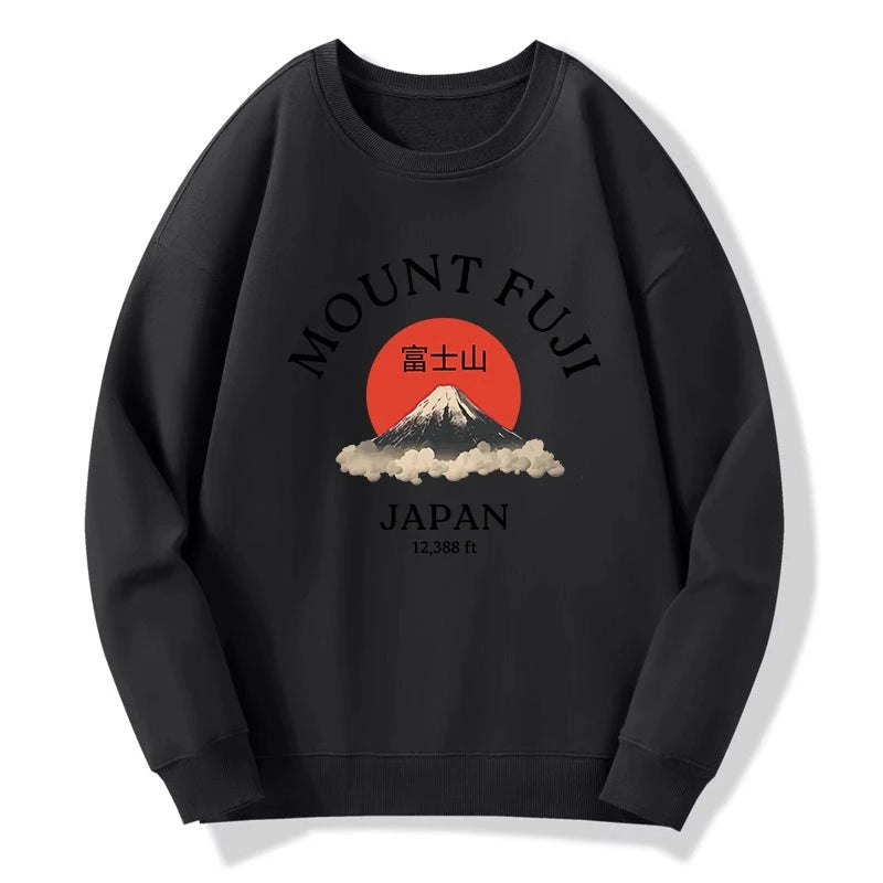 Japan Mount Fuji Sun Unisex Sweatshirt
