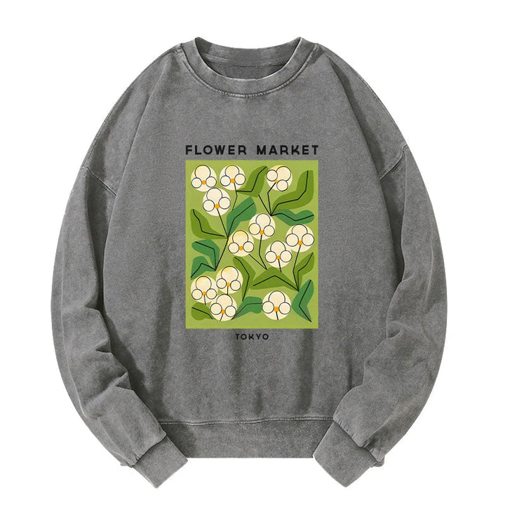 Flower Market Washed Sweatshirt