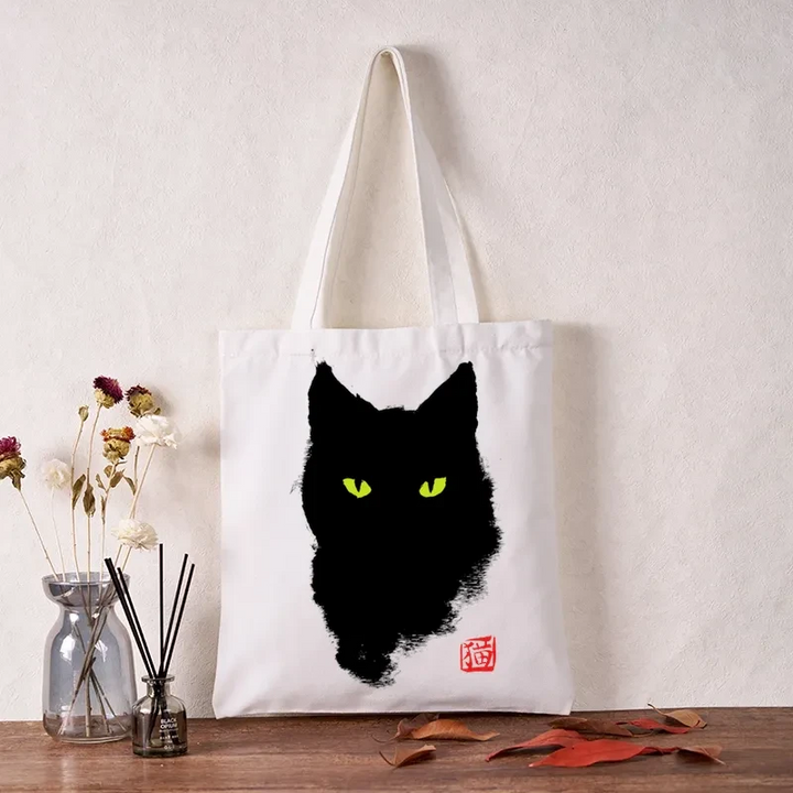 Cat Sharp Gaze Tote Bag