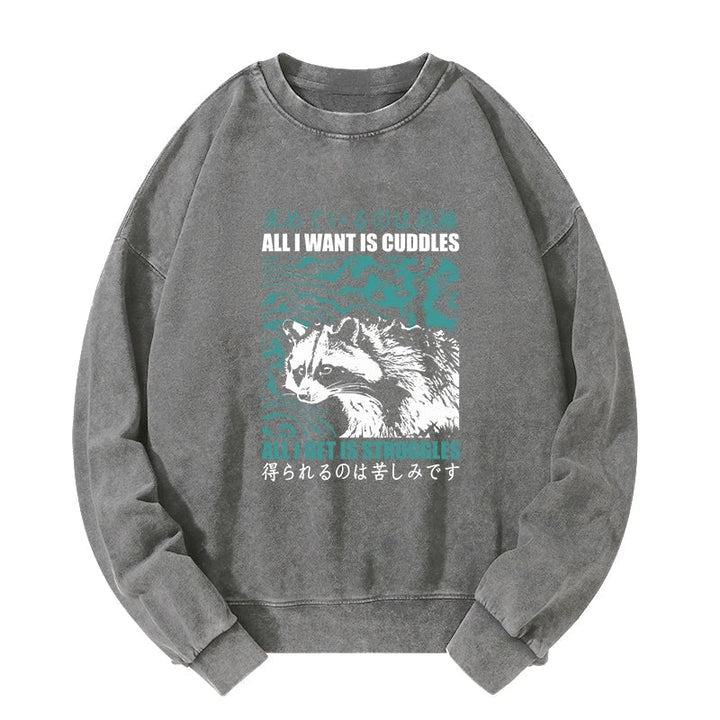 All I Get Is Struggles Washed Sweatshirt