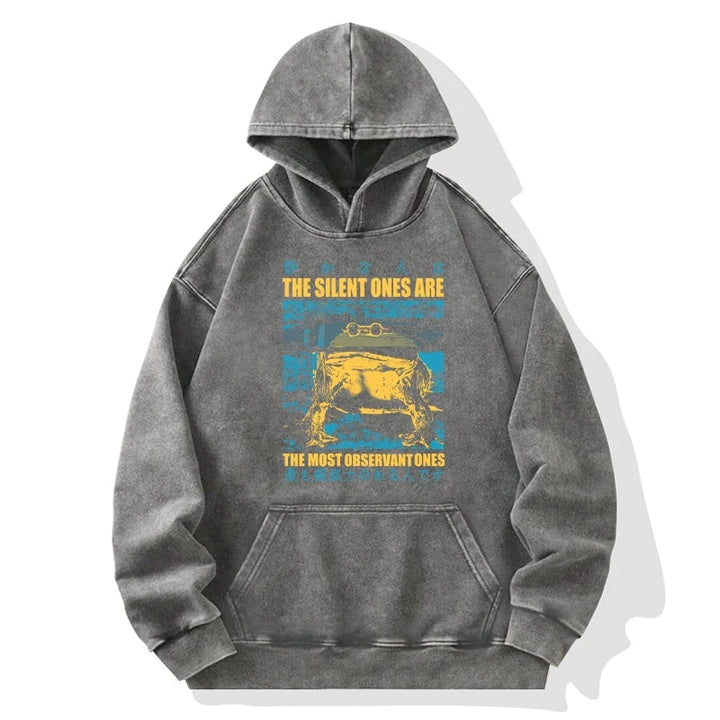 Silent Frog Japanese Washed Hoodie