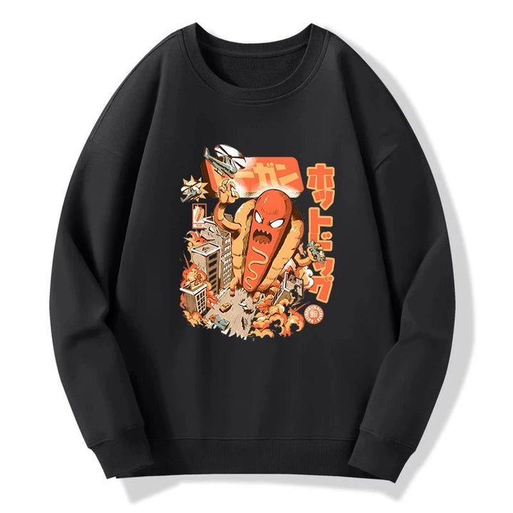Great Hot Dog Kaiju Japanese Sweatshirt