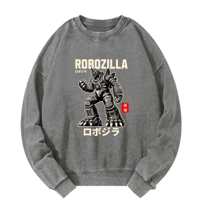 RoboZilla Manga Japanese Washed Sweatshirt